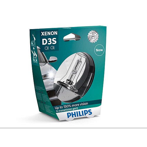 Philips D3S 35W PK32d-5 X-treme Vision +150% Xenon Box