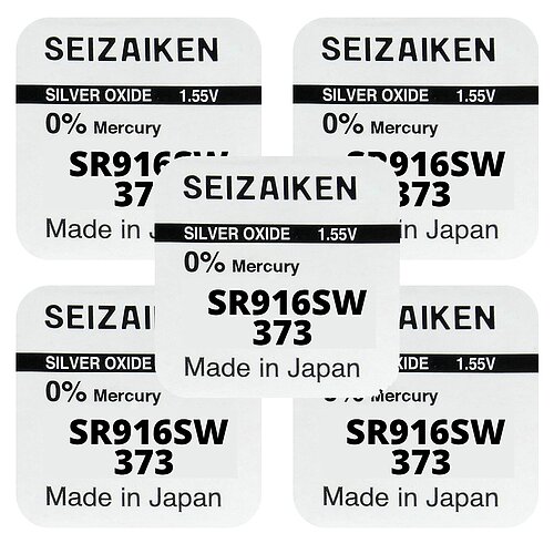 5x SR916SW SR68 373 Silberoxid Batterie Seizaiken 1,55 V