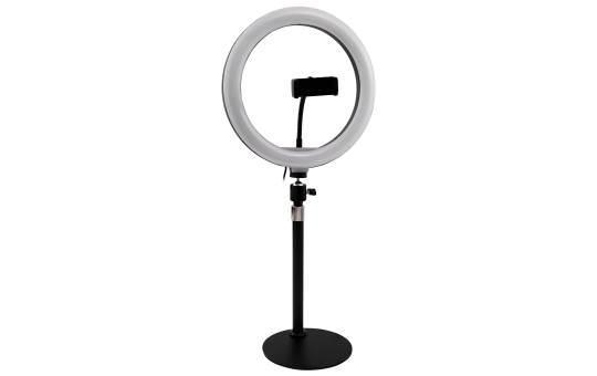 LED Ringleuchte für Smartphone,  Ø20 cm, 3 Lichtfarben,