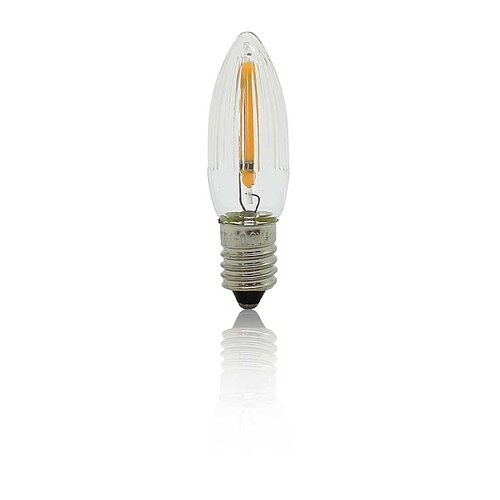 BP Filament LED Topkerze 10-57V 0,1-0,3W halb geriffelt für außen