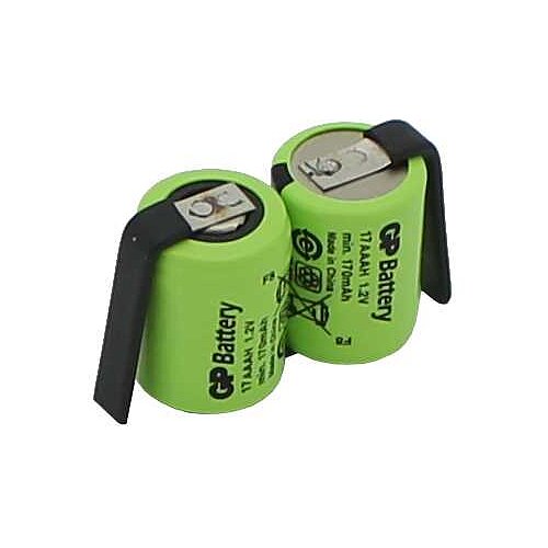 Akkupack NiMH 2,4V 170mAh F1x2 GP17AAA mit Lötfahnen Akkupack NiMH 2,4V 170mAh F1x2 GP17AAA mit Lötfahnen