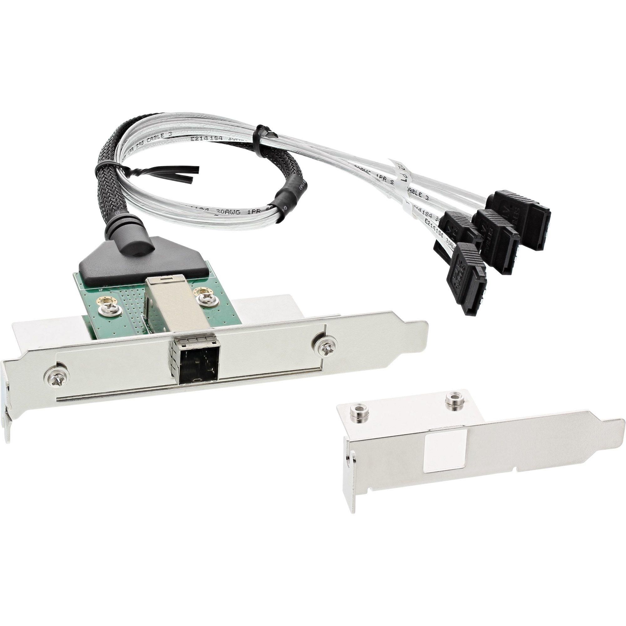 InLine® SAS HD Slotblech PCI + 50p Centr., mit Kabel, ext. SFF-8644 auf int. 4x InLine® SAS HD Slotblech PCI + 50p Centr., mit Kabel, ext. SFF-8644 auf int. 4x