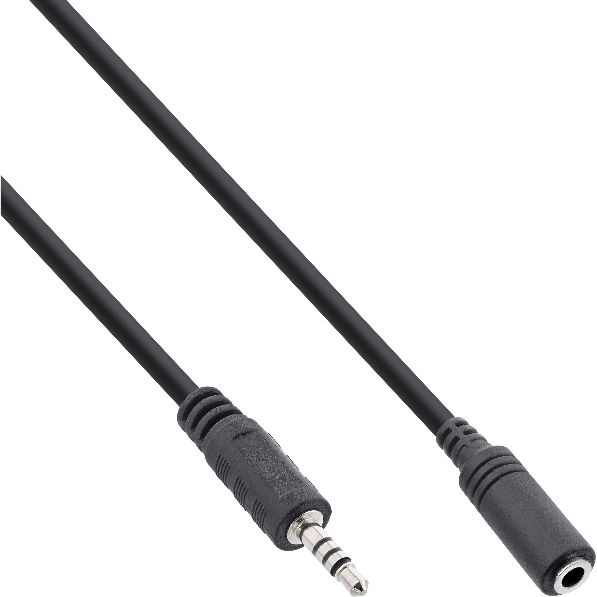1m - Inline® Klinken Adapterkabel 4pol. 2,5mm Stecker -> 4pol. 3,5mm Buchse