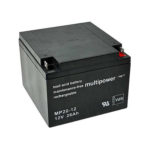 Multipower MP26-12 AGM 12 V 26 Ah - M5 Schraubanschluss Multipower MP26-12 AGM 12 V 26 Ah - M5 Schraubanschluss