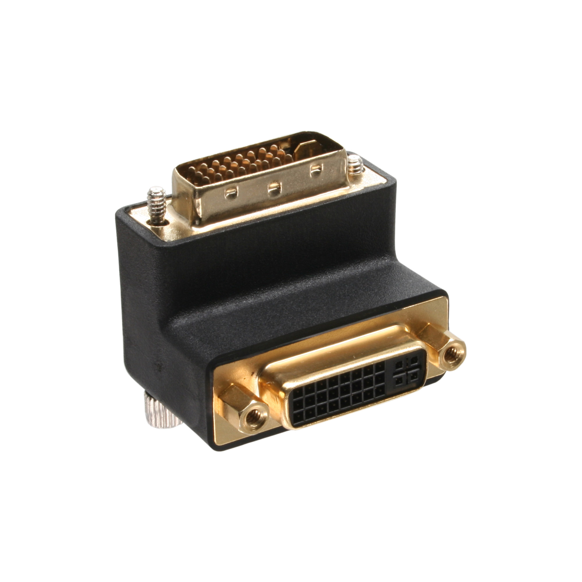 Inline® DVI-I Adapter, 90° gewinkelt, digital+analog 24+5 Stecker / Buchse Inline® DVI-I Adapter, 90° gewinkelt, digital+analog 24+5 Stecker / Buchse