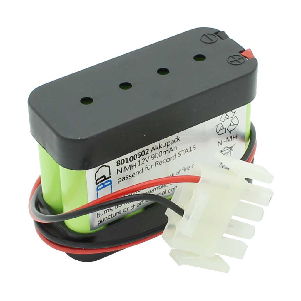 Akku für Türsteuerung NiMH 12V 900mAh passend für Record STA15