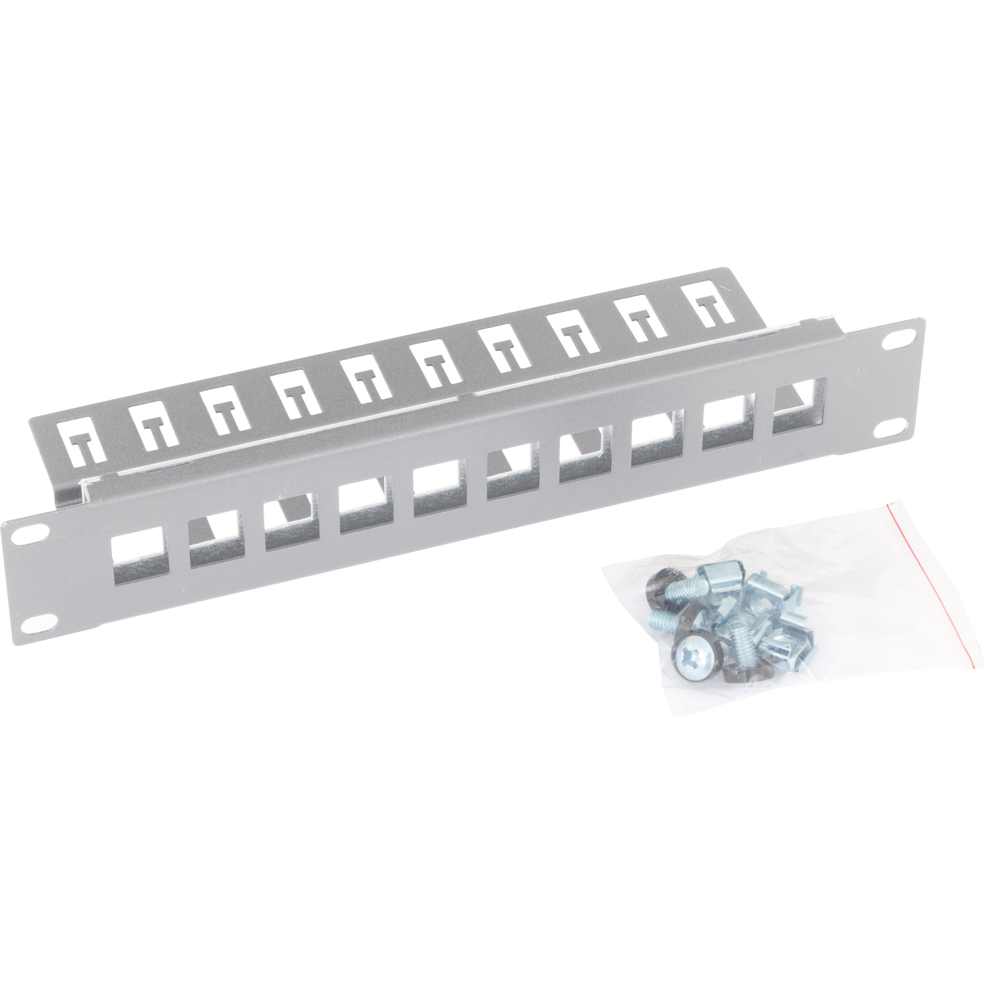 Triton RAC-PP-X03-C1 10" Patchpanel 1HE, Leerblech für max. 10 Keystone, grau Triton RAC-PP-X03-C1 10" Patchpanel 1HE, Leerblech für max. 10 Keystone, grau