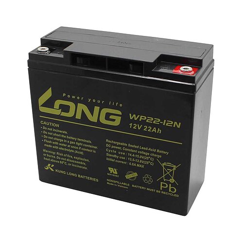 Kung Long WP22-12N 12V 22Ah ersetzt 6-FM-20 Kung Long WP22-12N 12V 22Ah ersetzt 6-FM-20