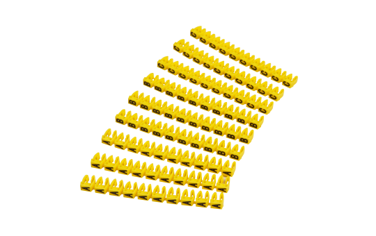 Kabelmarker-Clips McPower, bedruckt mit Buchstaben, Kabeldurchmesser bis 4mm Kabelmarker-Clips McPower, bedruckt mit Buchstaben, Kabeldurchmesser bis 4mm