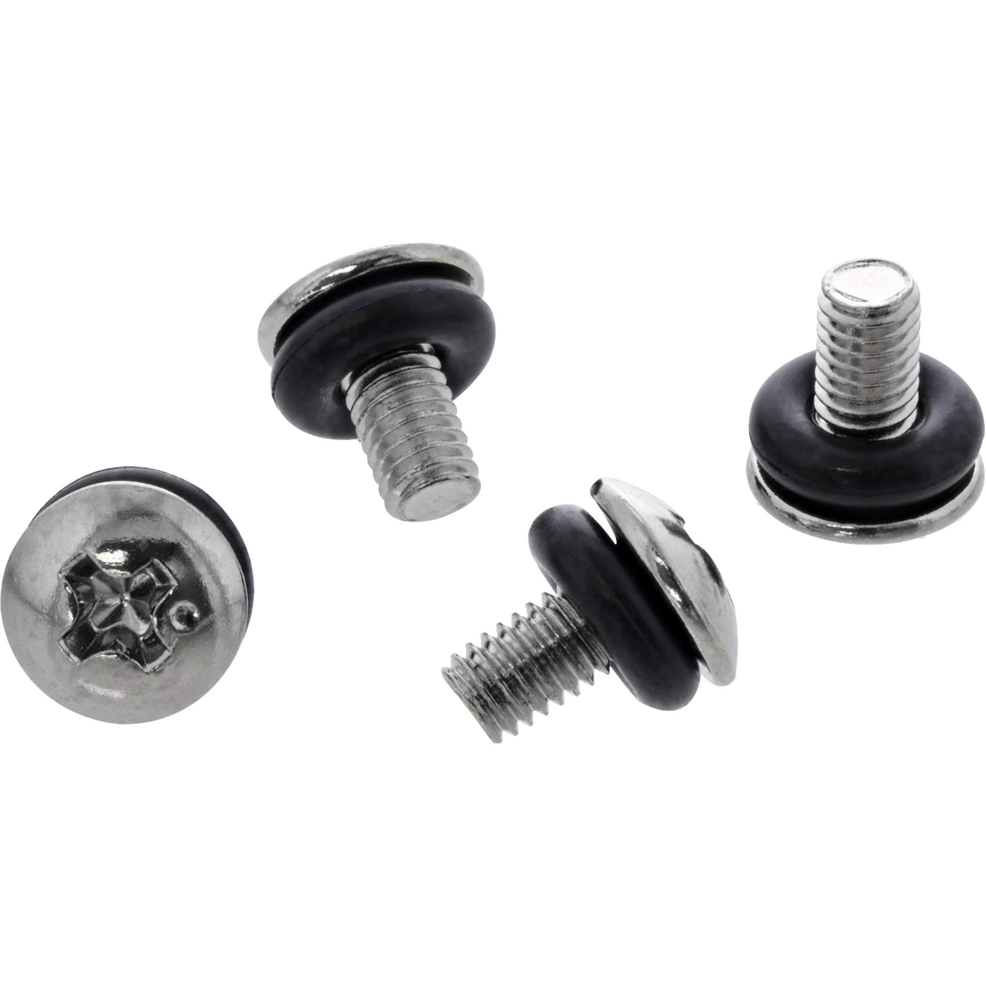 Inline® Schraubenset, für Mainboard, mit Gummi Unterlegscheiben, metrisch