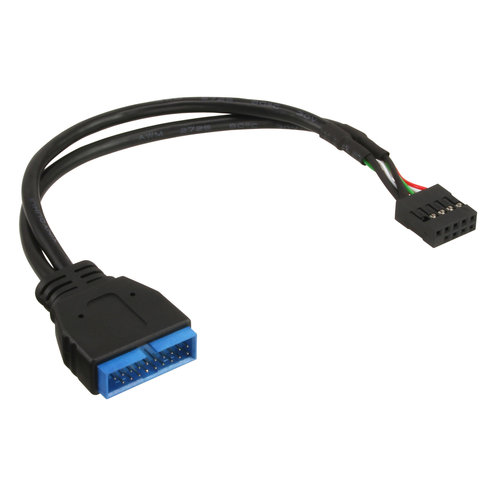 Inline® USB 2.0 zu 3.0 Adapterk. int., USB 2.0 Mainb./USB 3.0 int., 0,30m