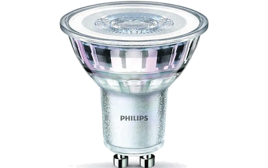 LED-Strahler Philips ''CorePro'', GU10, 4,6W, 4000K, 390lm, 230V LED-Strahler Philips ''CorePro'', GU10, 4,6W, 4000K, 390lm, 230V