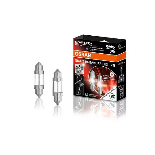 OSRAM C5W NIGHT BREAKER LED ECE StVZO-Konforme LED 2 Stück