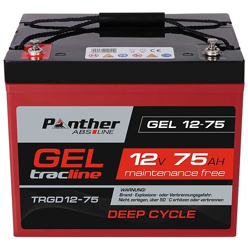 Panther tracline Gel Deep Cycle 12V 75Ah