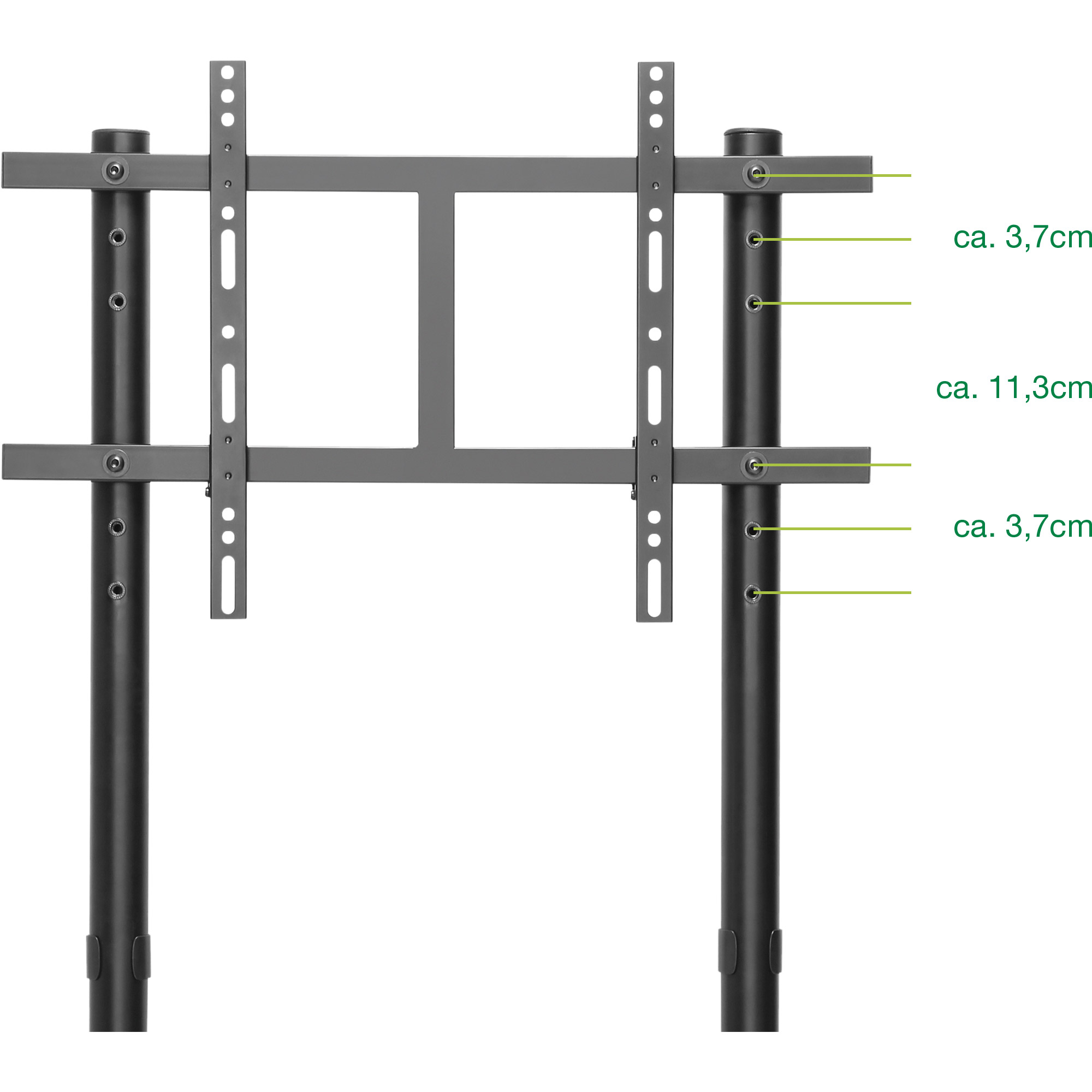 Inline® TV-Wagen, für LED-TV 37"-80" (94-203cm), max. 80kg