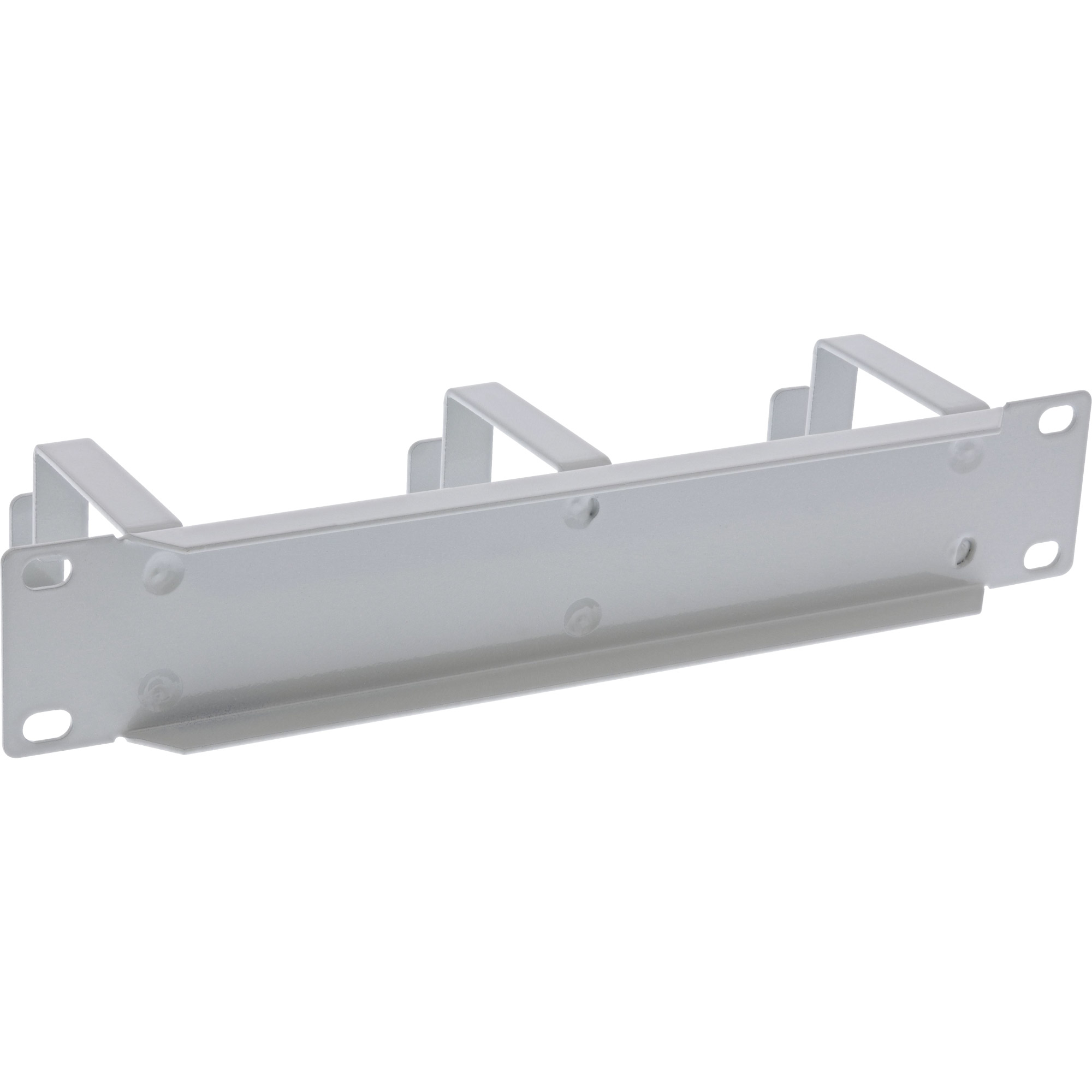 Inline® 10" Kabelführungspanel, 3 Bügel, RAL 7035 grau
