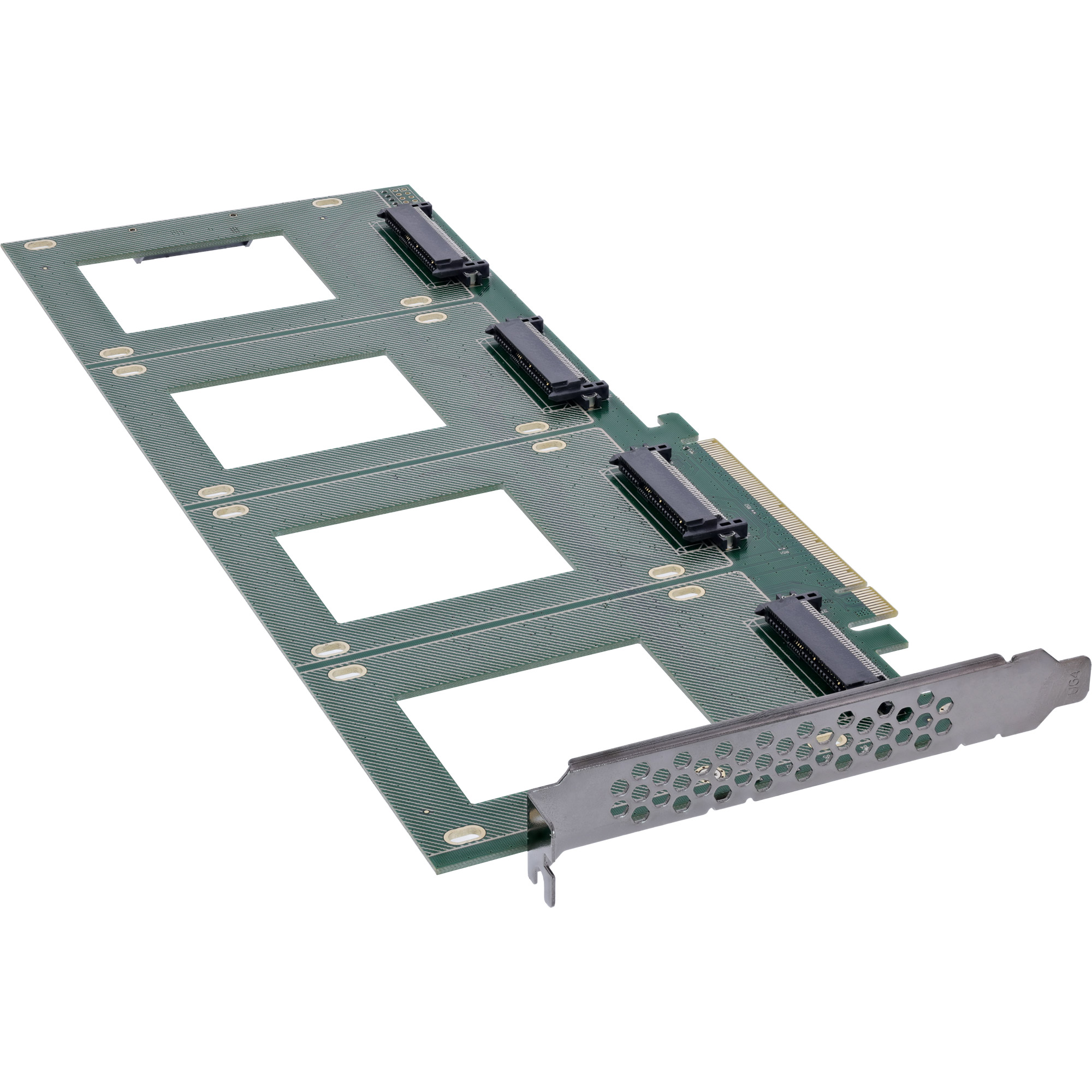InLine® PCIe Karte zu 4x intern U.2 NVMe SFF-8639 - Bifurcation, PCIe x16 InLine® PCIe Karte zu 4x intern U.2 NVMe SFF-8639 - Bifurcation, PCIe x16