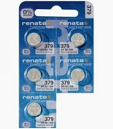 5x SR521SW SR63 379 Silberoxid Batterie Renata 1,55 V