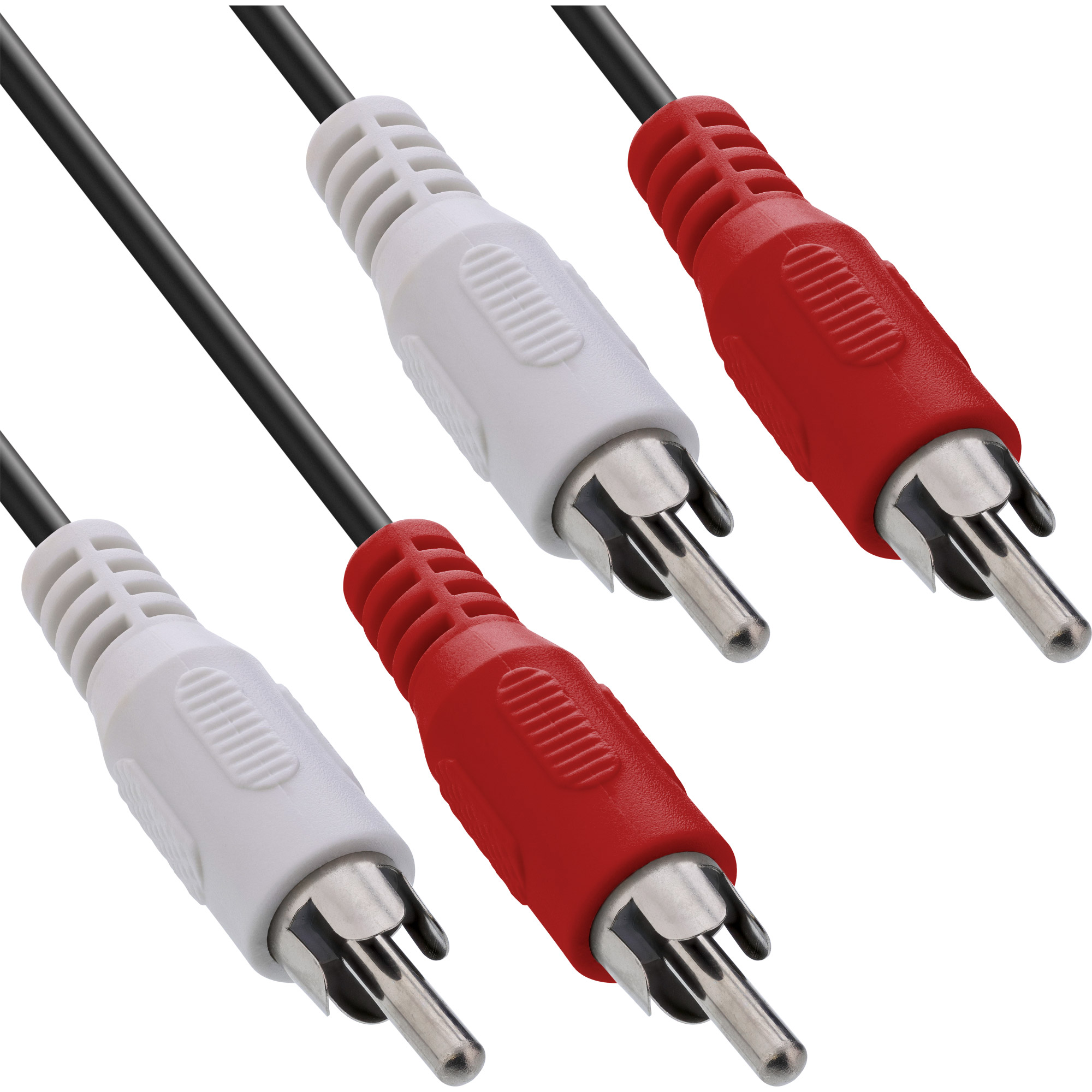 2m - Inline® Cinch Kabel, 2x Cinch, Stecker / Stecker 2m - Inline® Cinch Kabel, 2x Cinch, Stecker / Stecker