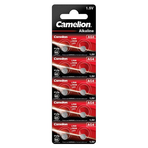 10x Camelion AG4 LR66 LR626 377 1.5V Alkaline Knopfzelle