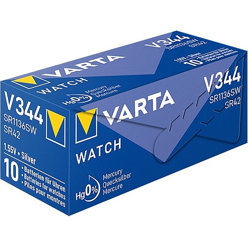10x SR1136SW 344 Silberoxid Batterie Varta 1,55 V