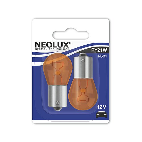 PY21W 12V 21W BAU15s (gelb) Blister 2 St. NEOLUX