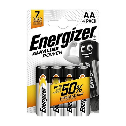 Energizer Alkaline Power AA Mignon LR6 Alkaline Batterie - 100er Verpackung Energizer Alkaline Power AA Mignon LR6 Alkaline Batterie - 100er Verpackung