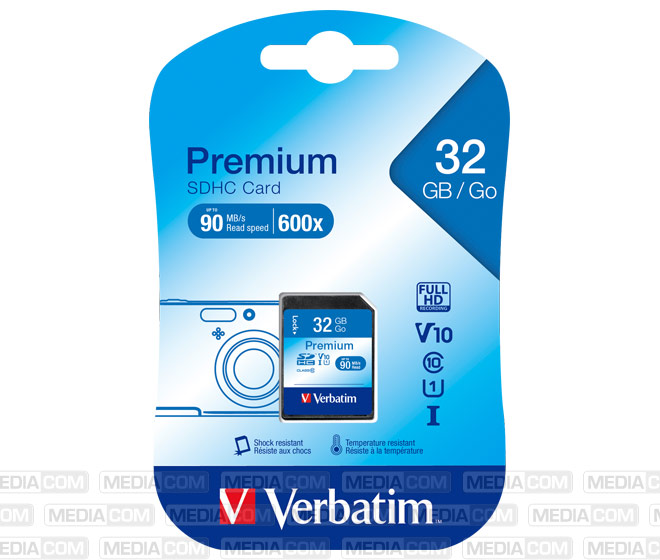 SDHC-Card 32GB, Premium, Class 10, U1, UHS-I SDHC-Card 32GB, Premium, Class 10, U1, UHS-I