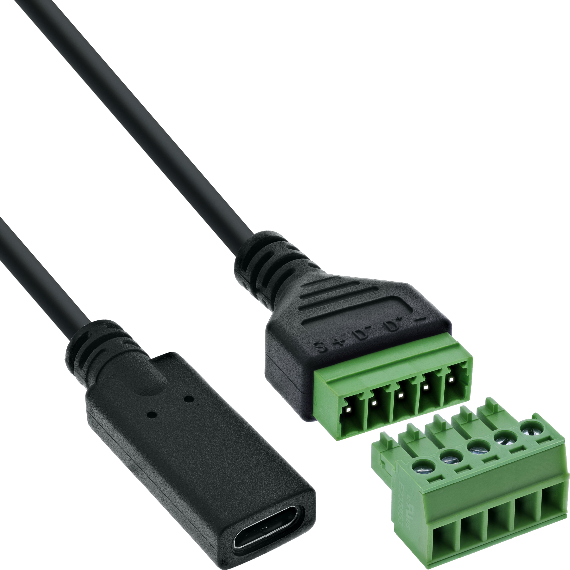 InLine® USB-C Buchse an Terminalblock, 5-polig, mit Kabel InLine® USB-C Buchse an Terminalblock, 5-polig, mit Kabel