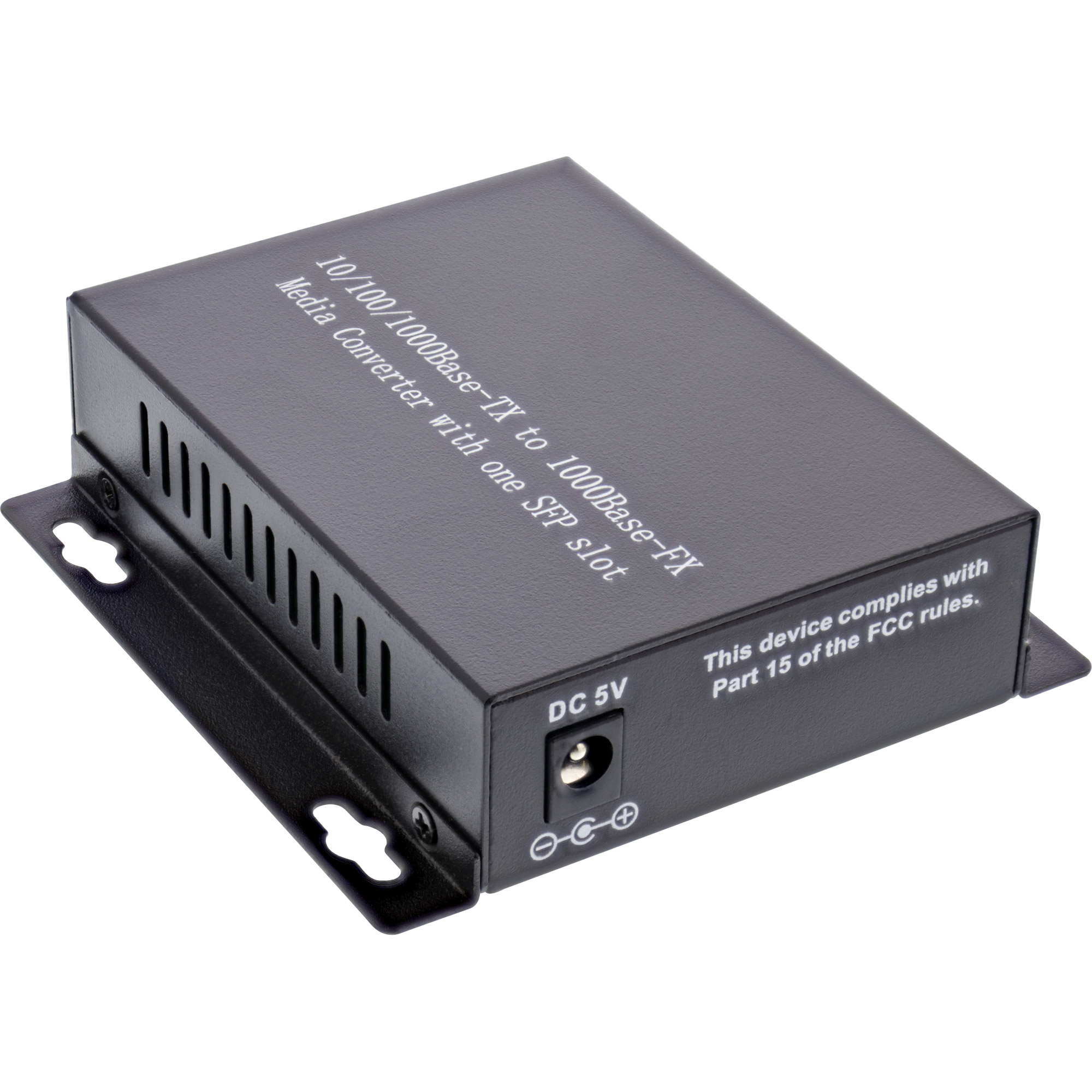 Inline® Netzwerk Media Konverter 10/100/1000Mb/s TP zu SFP LWL, SM, 20km