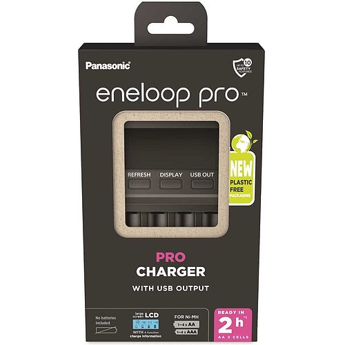 Panasonic eneloop LCD Charger BQ-CC65 mit LCD Display