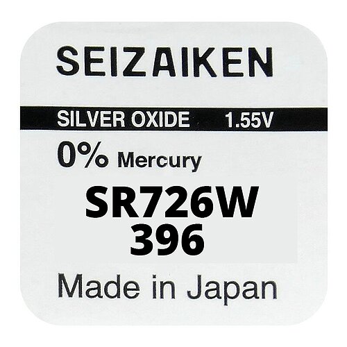 5x SR726W SR59 396 Silberoxid Batterie Seizaiken 1,55 V