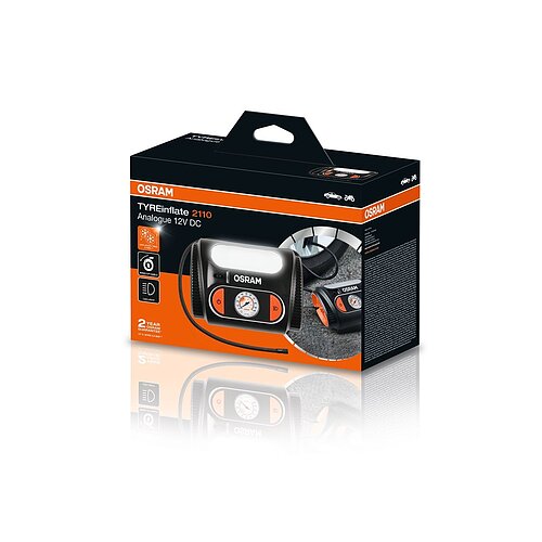 TYREinflate 2110 Schnelle Reifenpumpe mit Kabel 2 Jahre Garantie 1St. OSRAM