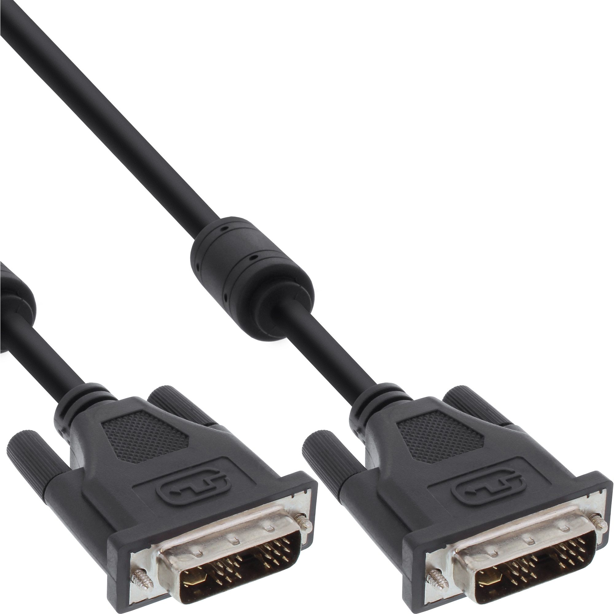 Inline® DVI-I Kabel, digital/analog, 18+5 ST / ST, Single Link, 2 Ferrite, 2m