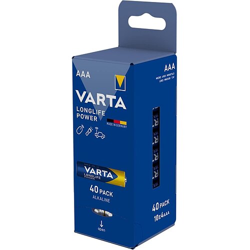 40x Varta Longlife Power AAA Micro LR03 Alkaline Batterie 40x Varta Longlife Power AAA Micro LR03 Alkaline Batterie