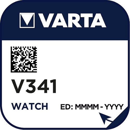 1x SR714SW 341 Silberoxid Batterie Varta 1,55 V