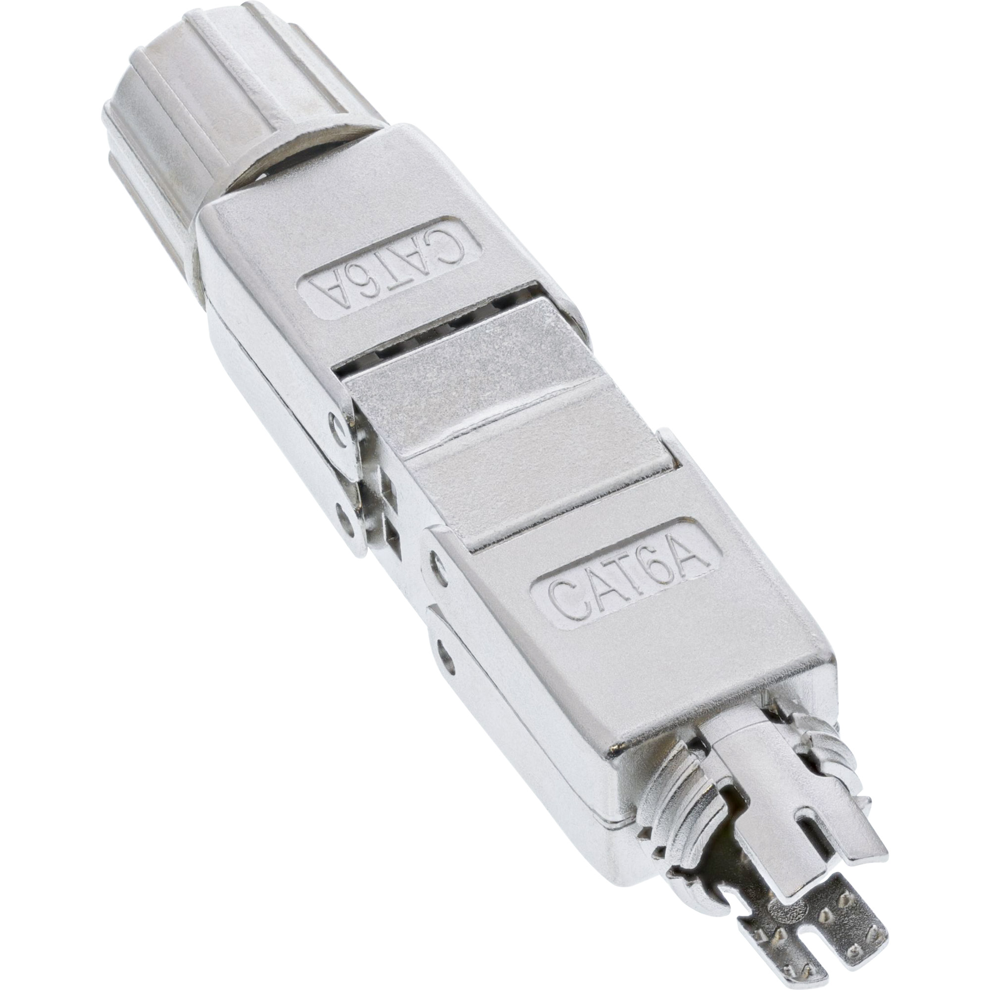Inline® Kabelverbinder Cat.6A, mit LSA-Technik, geschirmt, flach