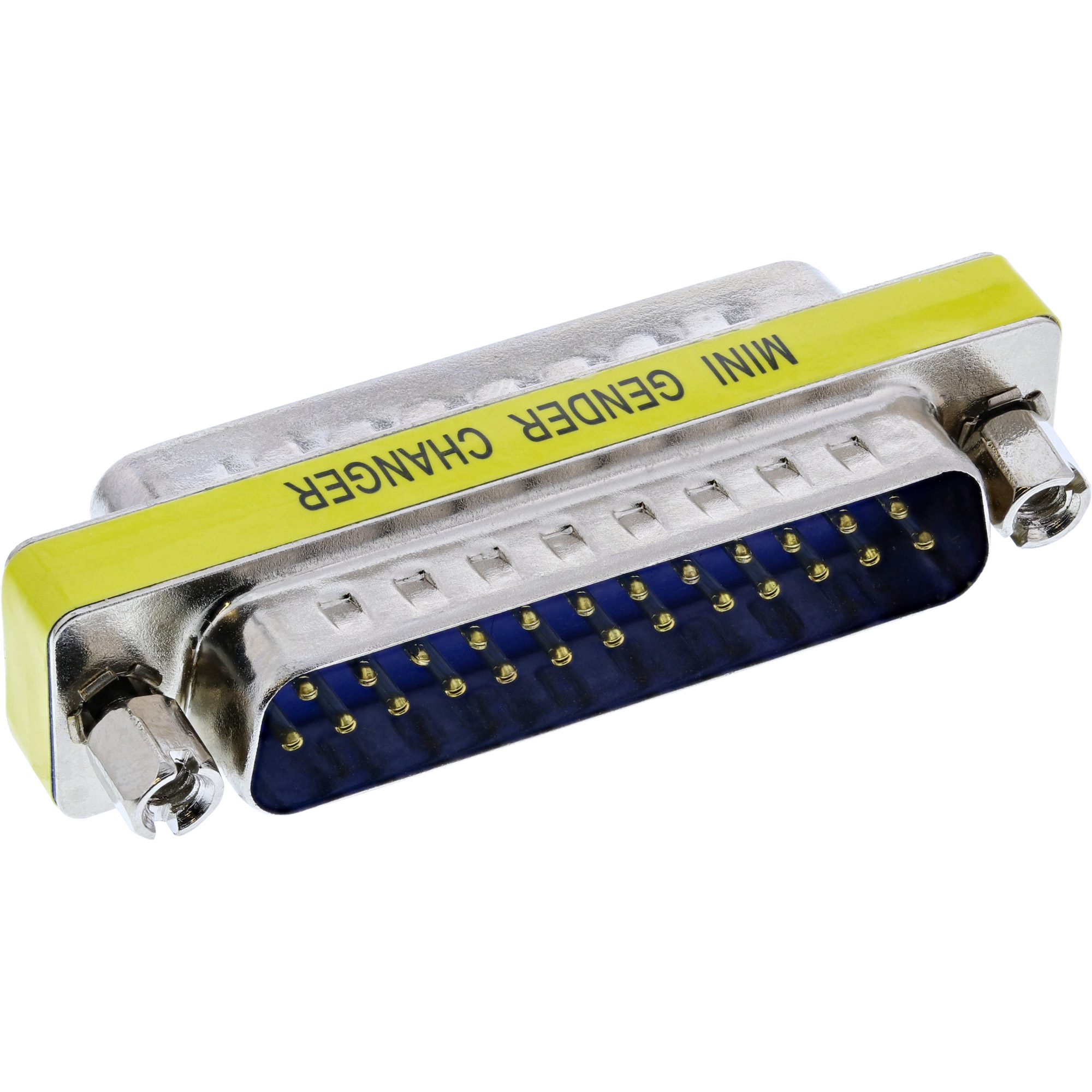 Inline® Mini-Gender-Changer, 25pol Sub D Stecker / Stecker