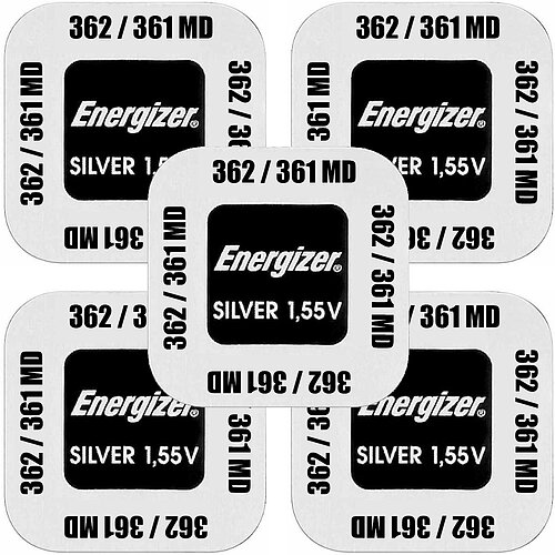 Energizer SR58 362 / 361 MultiDrain Silberoxid Batterie 1,55 V - 5er Verpackung