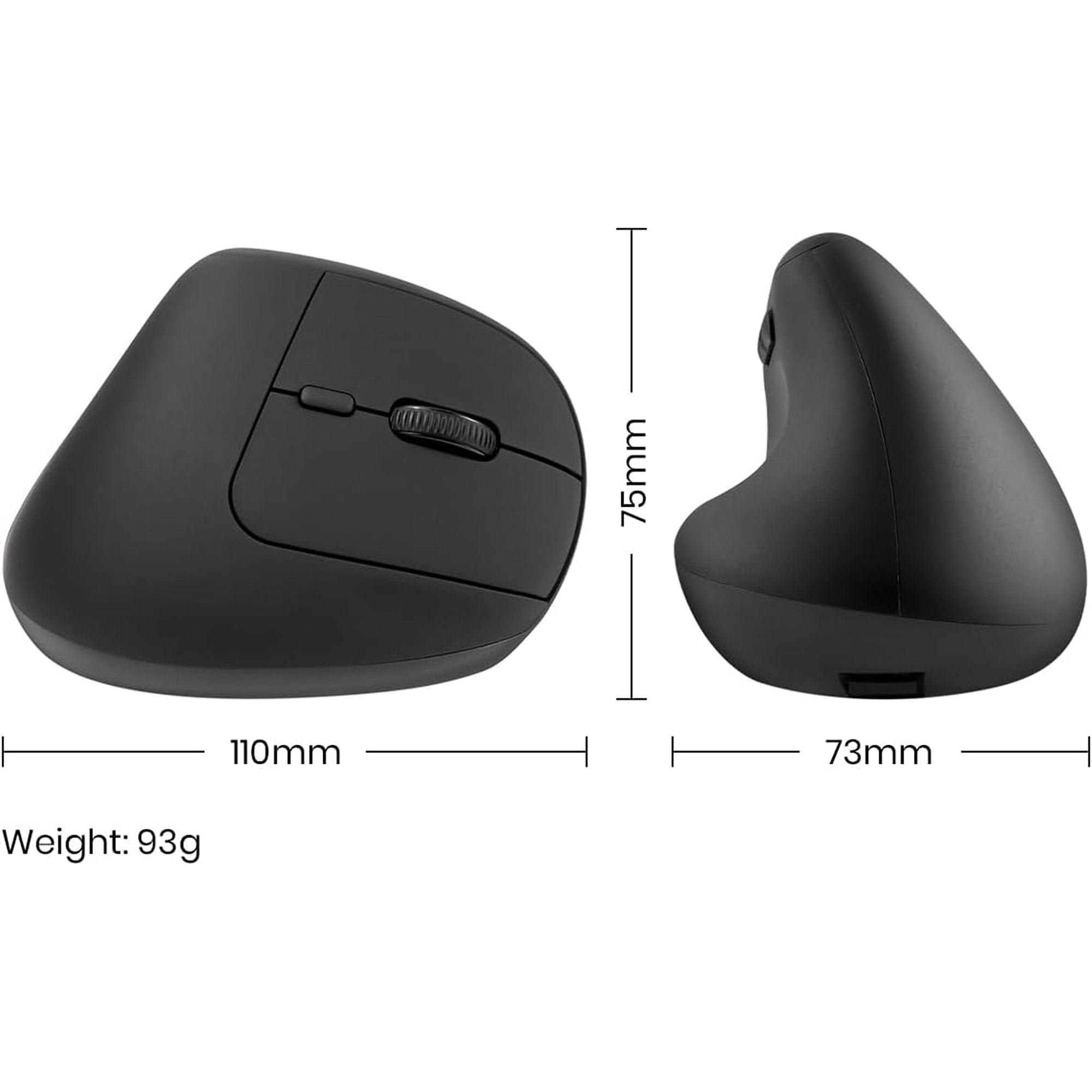 Perixx PERIMICE-608II, Kabellose Maus im Ergo Design