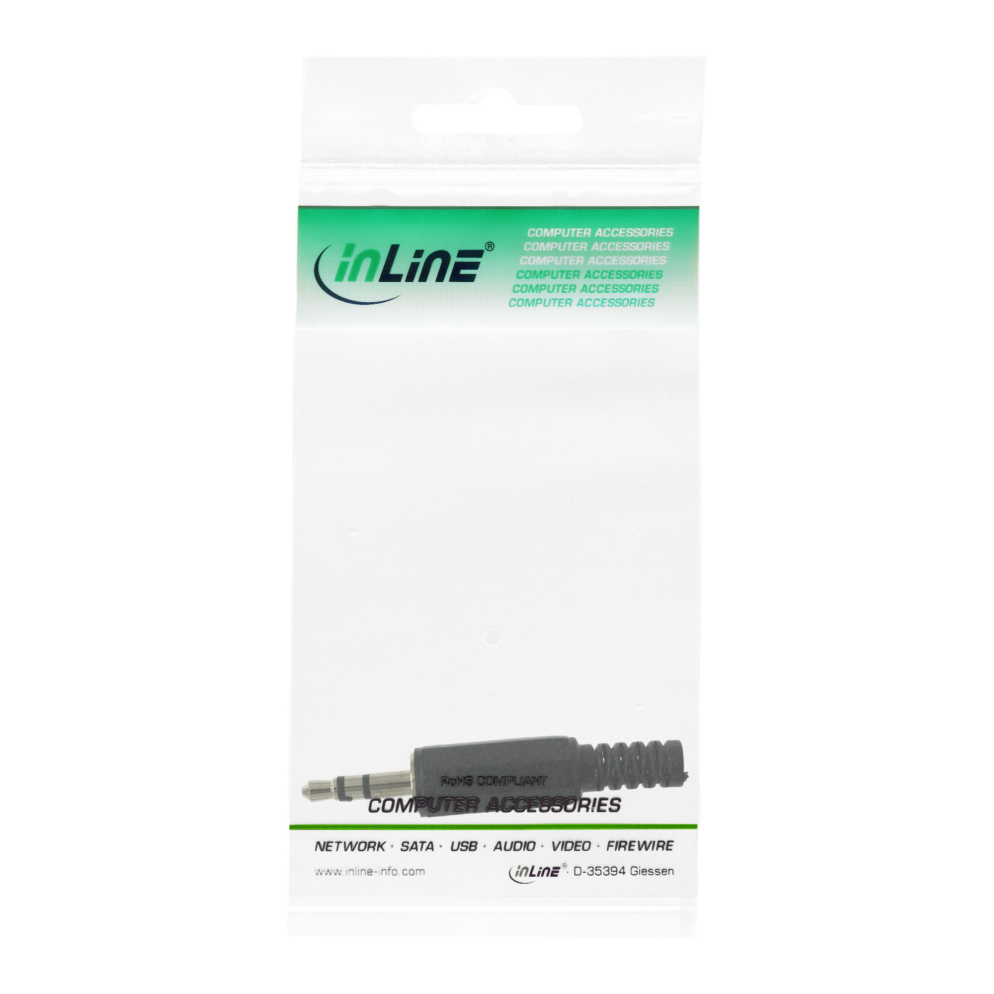 Inline® Klinkenstecker 3,5mm Stereo Lötversion