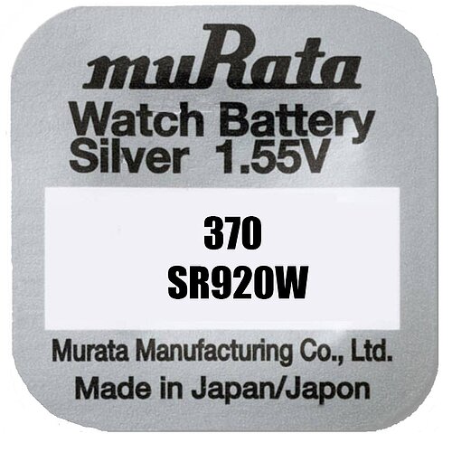 5x Murata SR920W SR69 370 Silberoxid Batterie 1,55 V