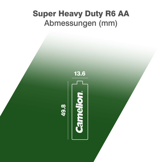 8x Camelion Super Heavy Duty AA Mignon R6 Zink Kohle Batterie 8x Camelion Super Heavy Duty AA Mignon R6 Zink Kohle Batterie