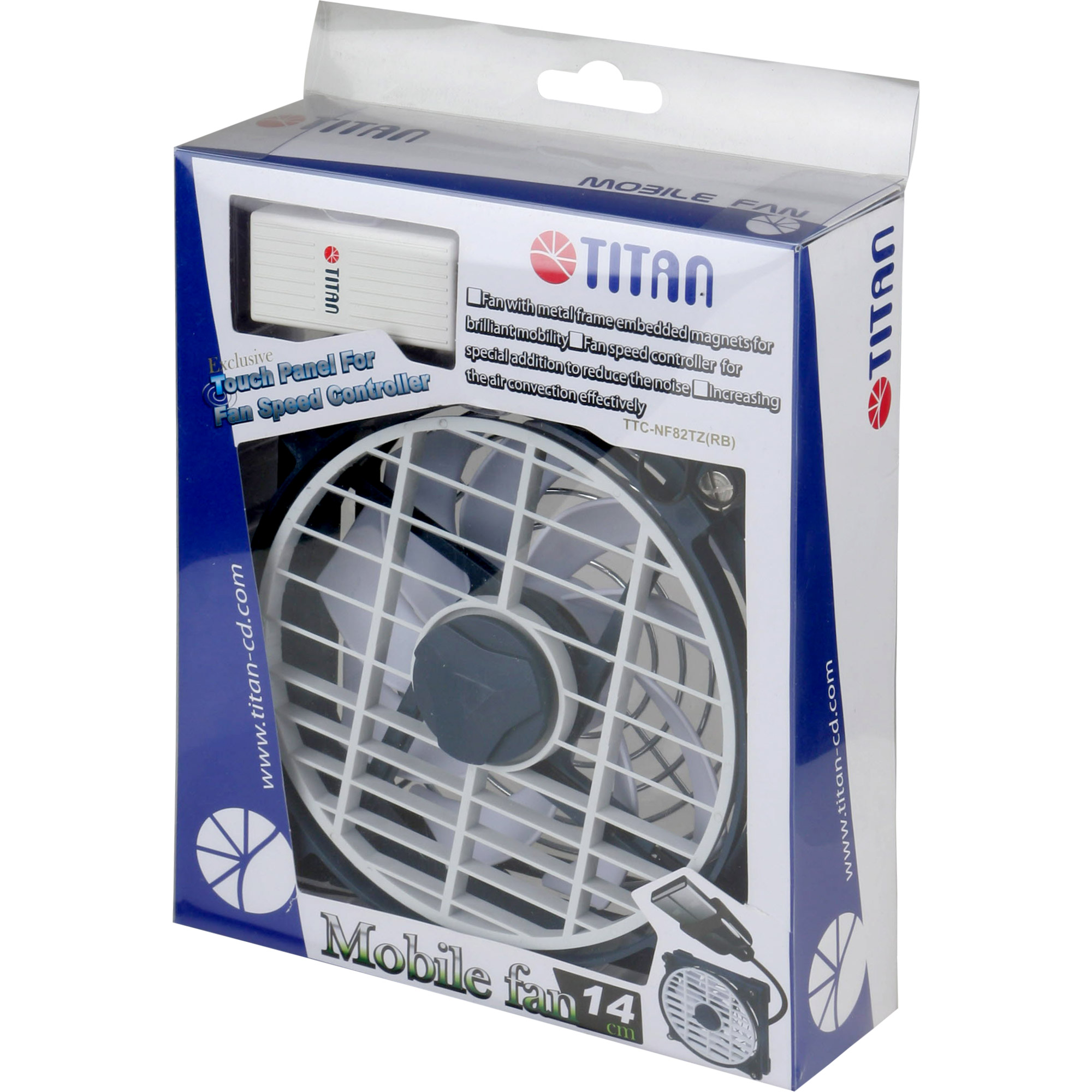 Titan TTC-NF82TZ(RB) Lüfter 140x140x25mm USB Titan TTC-NF82TZ(RB) Lüfter 140x140x25mm USB