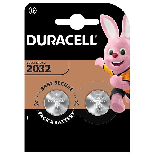 Duracell CR2032 Lithium Knopfzelle 3V Batterie - 2er Verpackung