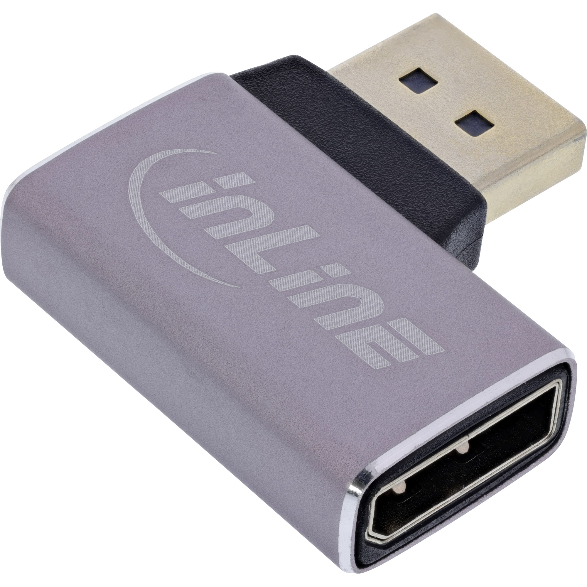 InLine® DisplayPort 1.4 Adapter, DisplayPort Stecker /Buchse, 90° rechts, 8K UHD InLine® DisplayPort 1.4 Adapter, DisplayPort Stecker /Buchse, 90° rechts, 8K UHD