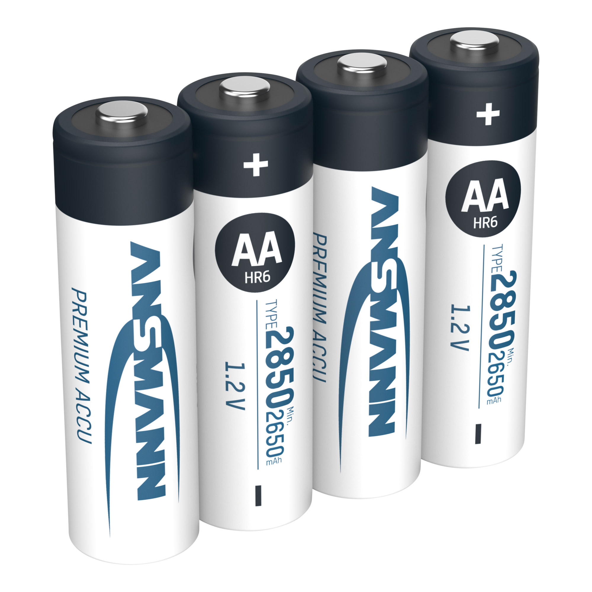 4x Ansmann NiMH AA Mignon 2850mAh HR6 Akku - 4er Verpackun