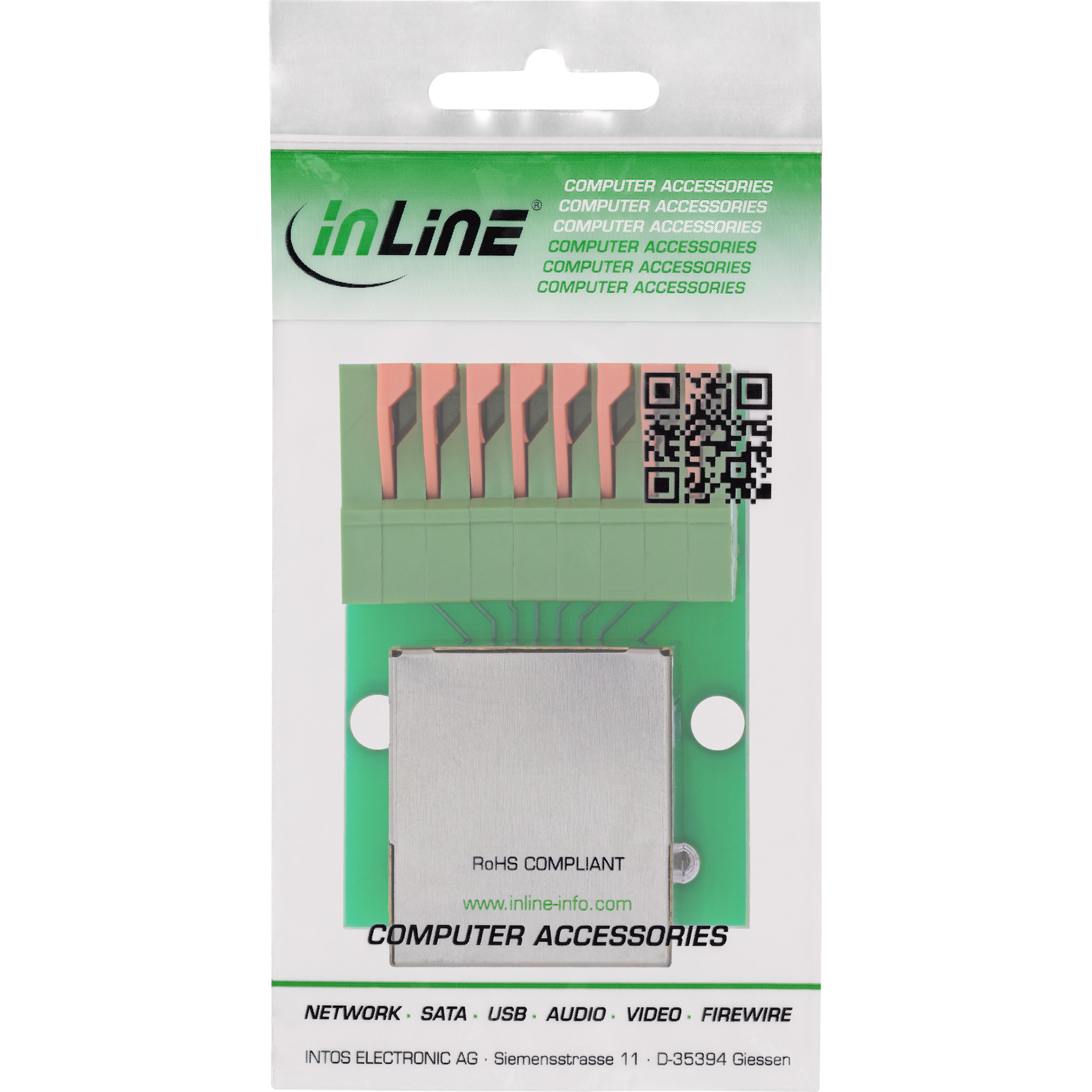 InLine® RJ45 Buchse an Push-In-Klemme, 8-polig, Cat.5e InLine® RJ45 Buchse an Push-In-Klemme, 8-polig, Cat.5e