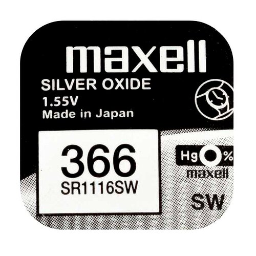 5x Maxell SR1116SW 366 Silberoxid Batterie Maxell 1,55 V 5x Maxell SR1116SW 366 Silberoxid Batterie Maxell 1,55 V