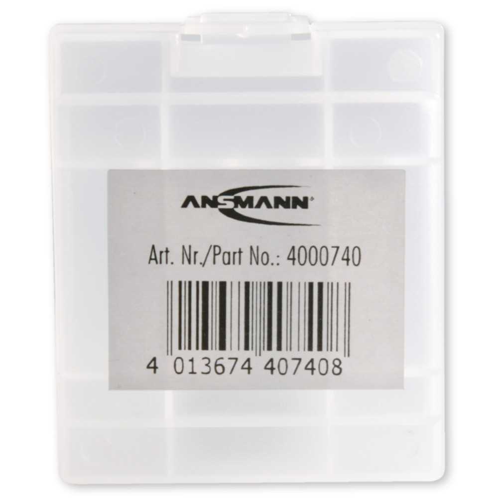 Ansmann Aufbewahrungsbox für bis zu 4 AA oder AAA Batterien Ansmann Aufbewahrungsbox für bis zu 4 AA oder AAA Batterien